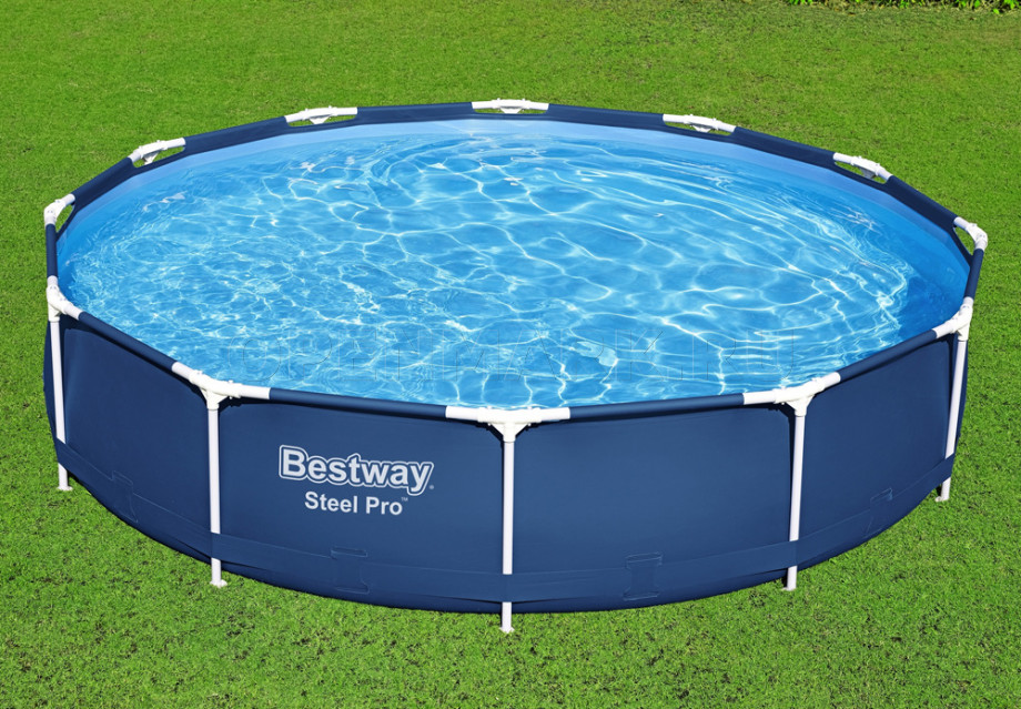   Bestway 56681 Steel Pro Frame Pool (366  76 ) +   