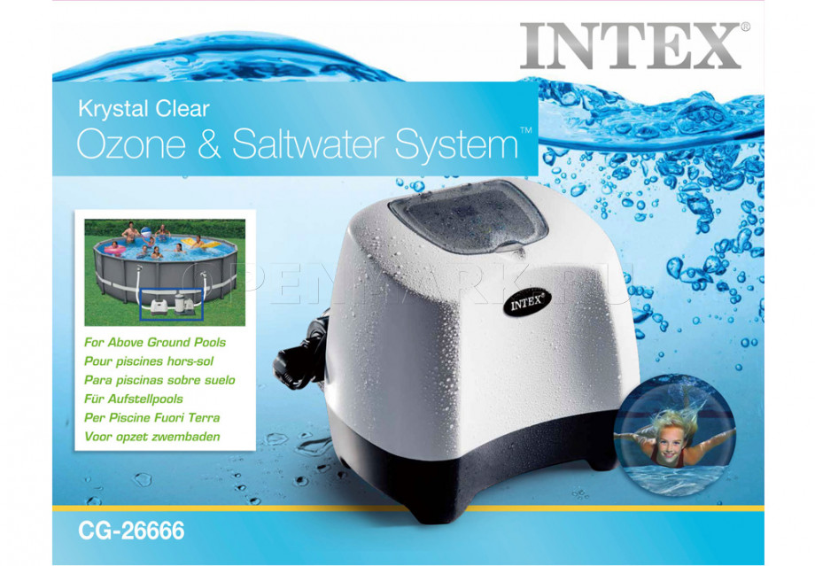    Intex 26666 Krystal Clear Ozone and Saltwater System QZ1100