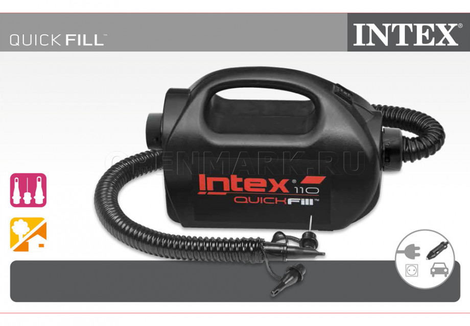      Intex 68609 Quick-Fill High PSI Indoor/outdor Electric Pump, 220/12