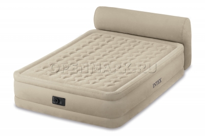    Intex 64460 Ultra Plush Headboard Bed +  