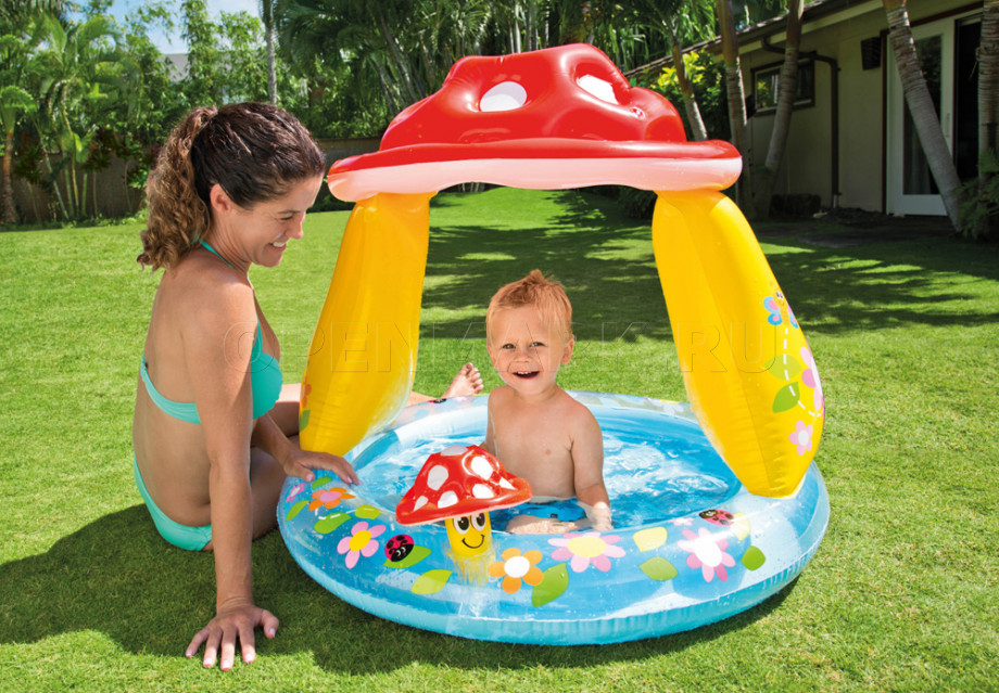          Intex 57114NP Mushroom Baby Pool ( 1  3 )