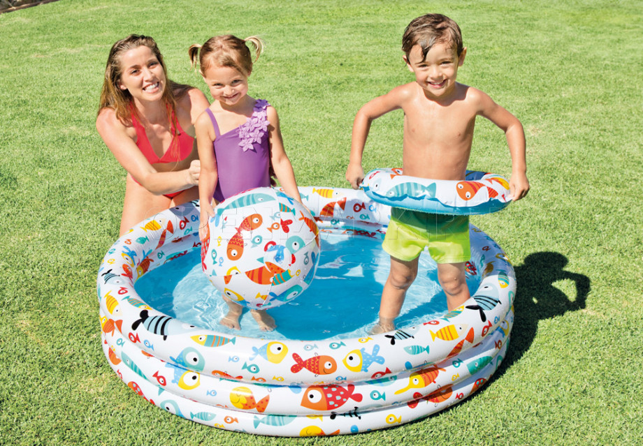        Intex 59469NP Pineapple Splash Pool Set ( 2 )