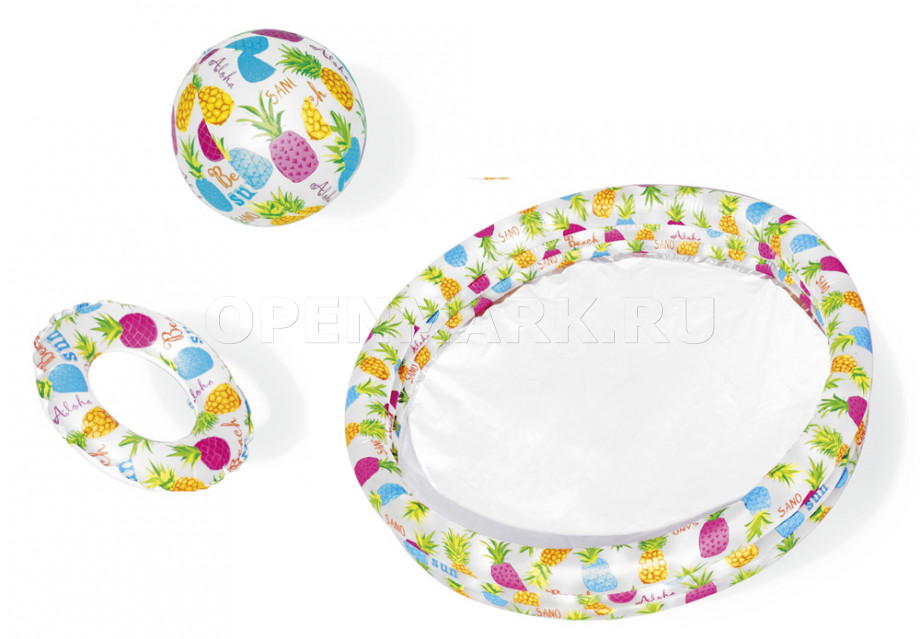        Intex 59469NP Pineapple Splash Pool Set ( 2 )