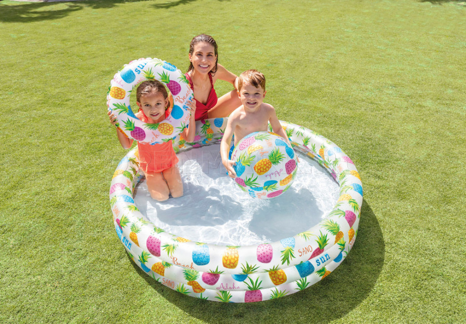        Intex 59469NP Pineapple Splash Pool Set ( 2 )