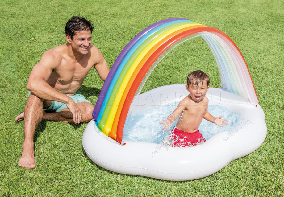       Intex 57141NP Rainbow Cloud Baby Pool ( 1  3 )