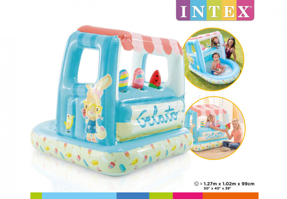   - Intex 48672NP Ice Cream Stand Playhouse ( 2  6 )