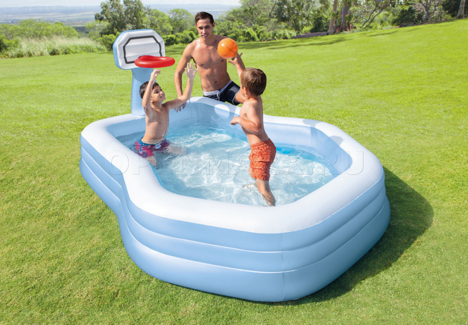    Intex 57183NP Swim Center Shootin Hoops Family Pool ( 3 )