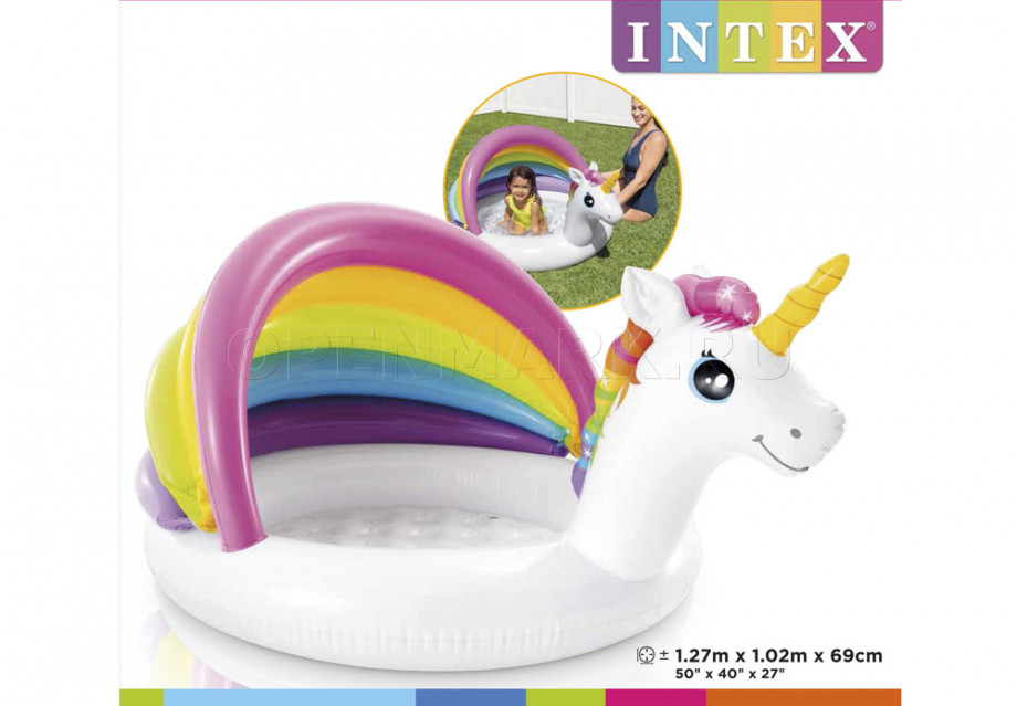          Intex 57113NP Unicorn Baby Pool ( 1  3 )
