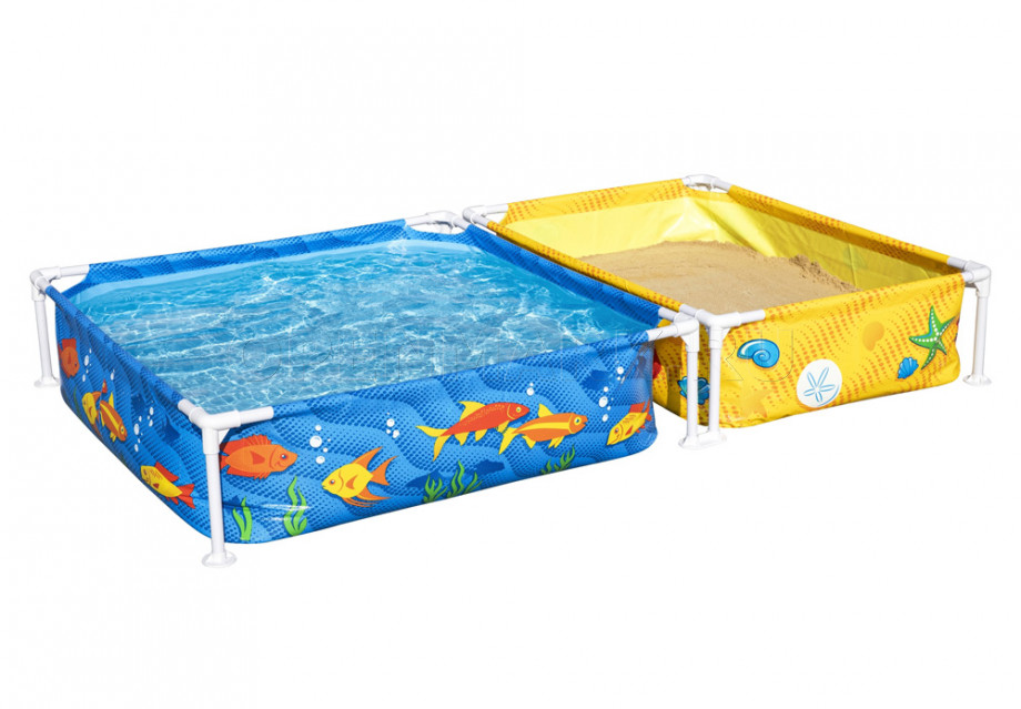 Каркасный бассейн с песочницей Bestway 561CF My First Frame Pool and Sandpit (213 х 122 х 30.5 см)