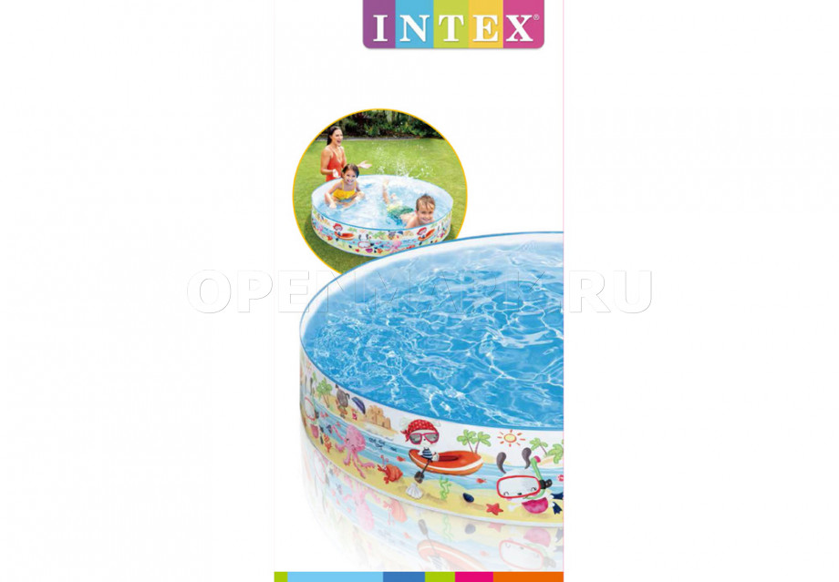 Бассейн детский Intex 56451NP Fun At The Beach Snapset Pool (от 3 лет)