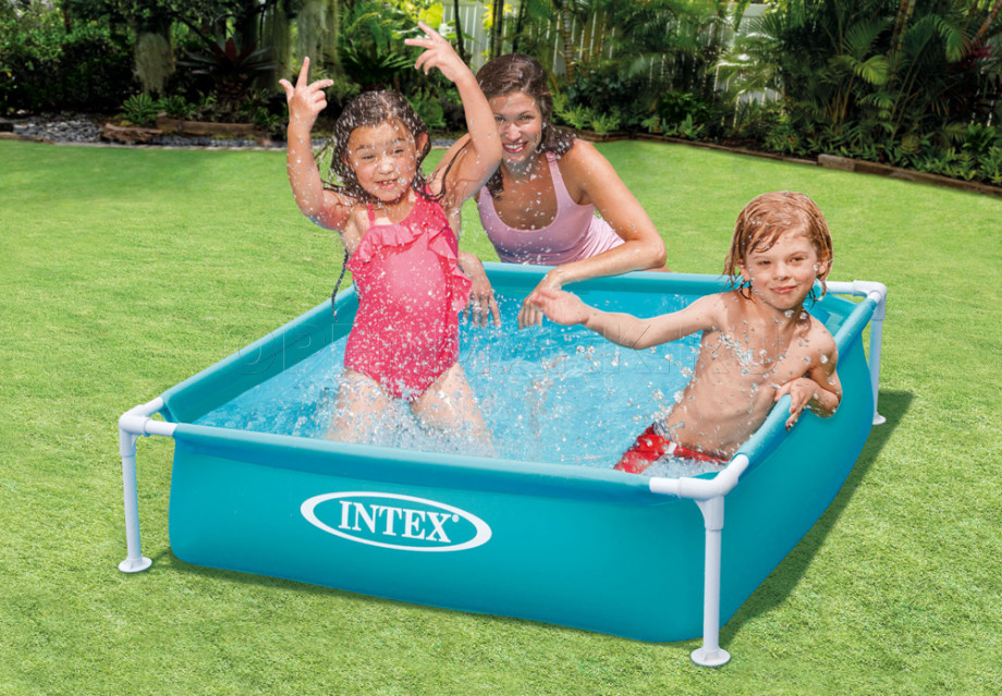 Каркасный бассейн Intex 57173NP Mini Frame Pool (122 х 122 х 30 см, синий)