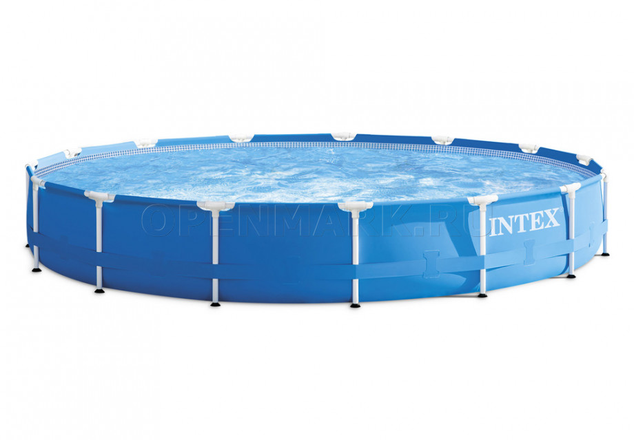 Каркасный бассейн Intex 28240NP Metal Frame Pool (457 х 84 см) + фильтрующий картриджный насос + аксессуары