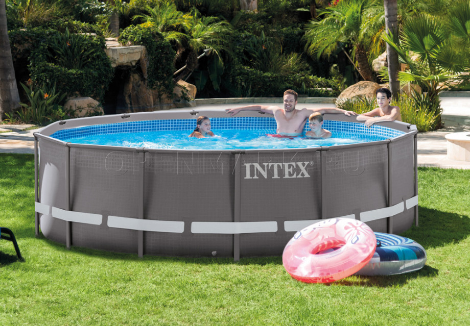 Каркасный бассейн Intex 26310NP Ultra Frame Pool (427 х 107 см) + фильтрующий картриджный насос + аксессуары