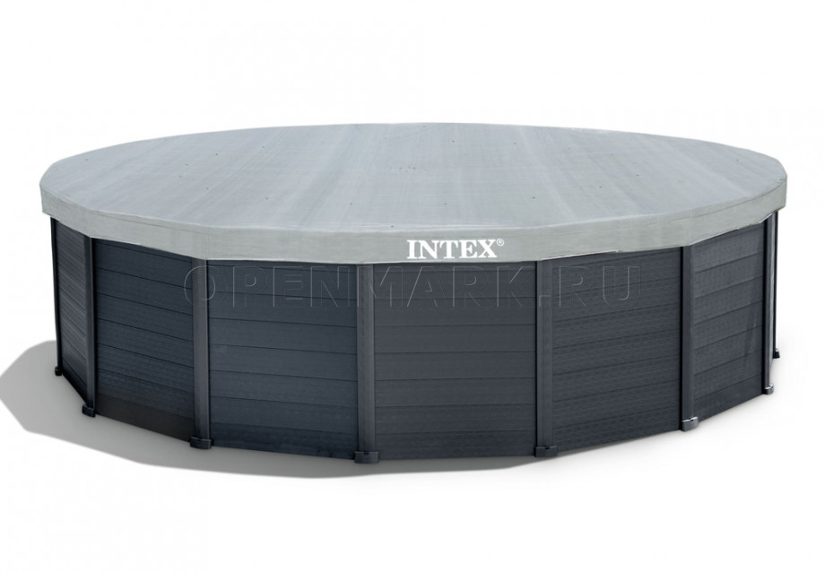   Intex 26384NP Graphite Gray Panel Pool (478  124 ) +    + 