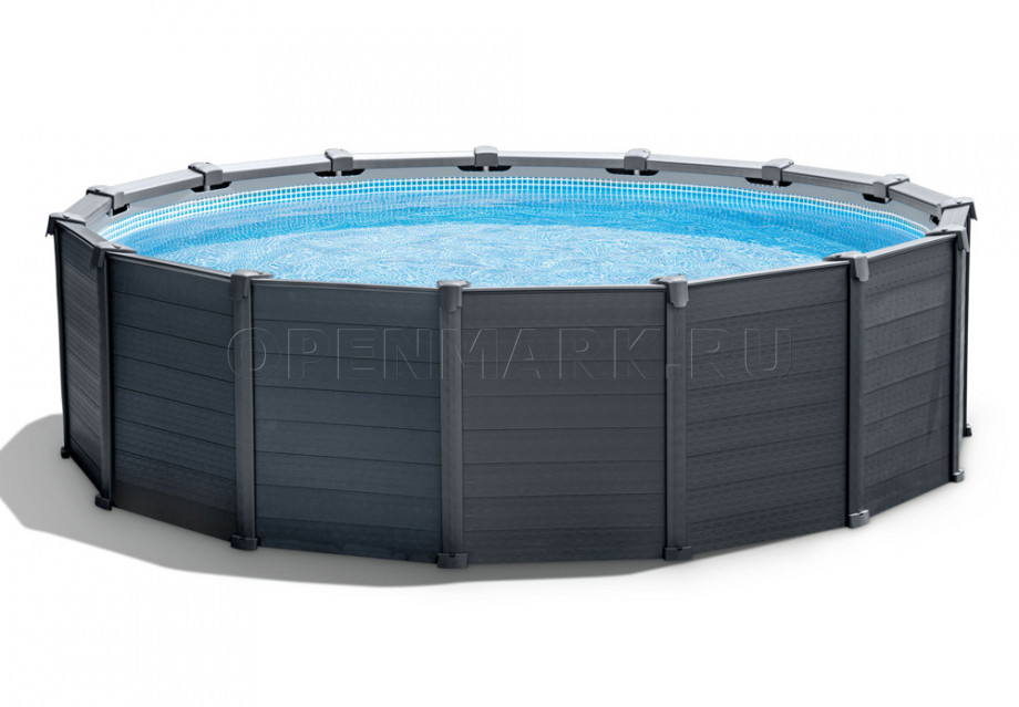   Intex 26384NP Graphite Gray Panel Pool (478  124 ) +    + 