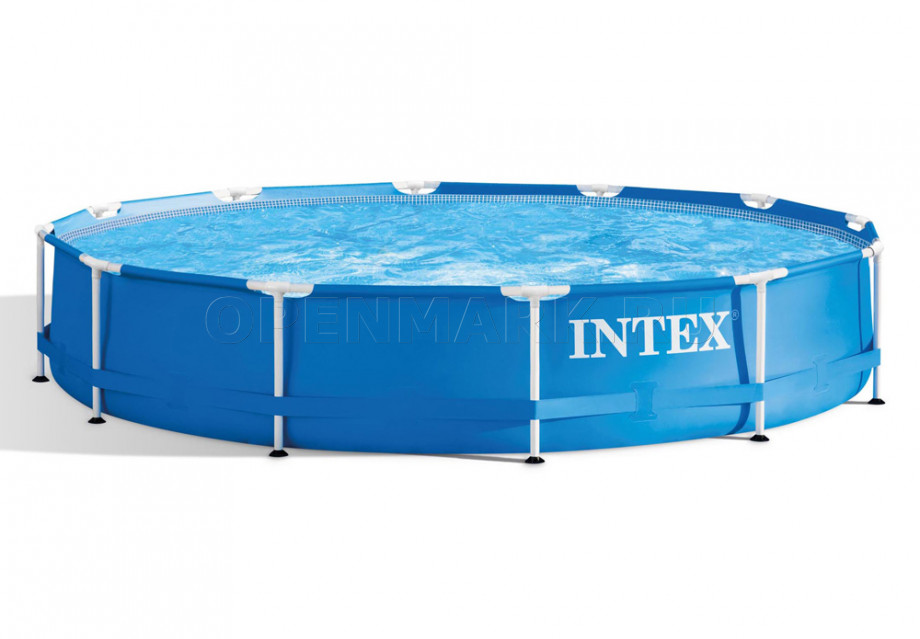 Каркасный бассейн Intex 28212NP Metal Frame Pool (366 х 76 см) + фильтрующий картриджный насос