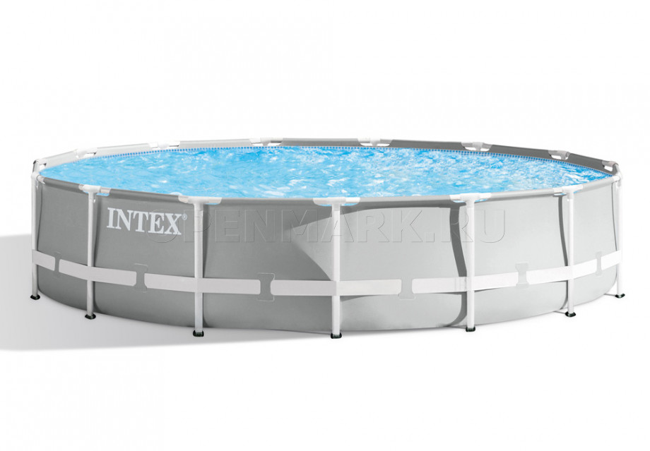 Каркасный бассейн Intex 26724NP Prism Frame Pool (457 х 107 см) + фильтрующий картриджный насос + аксессуары