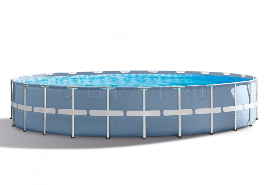 Каркасный бассейн Intex 26762NP Prism Frame Pool (732 х 132 см) + фильтрующий картриджный насос + аксессуары