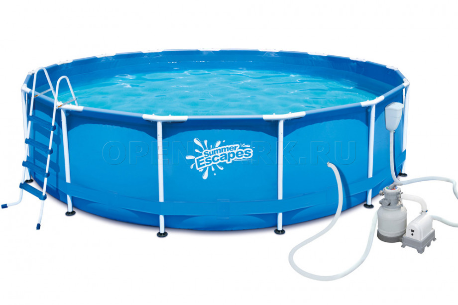 Каркасный бассейн Summer Escapes P20-1548-S (457 х 122 см) + песочный фильтрующий насос + аксессуары