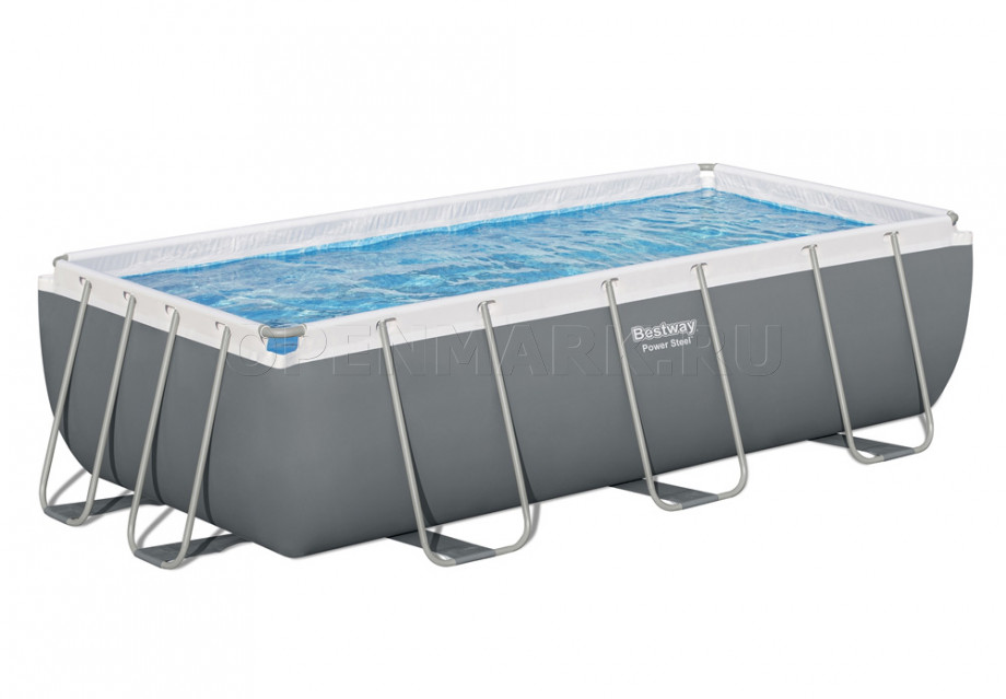   Bestway 56441 Power Steel Rectangular Frame Pool (404  201  100 ) +    + 