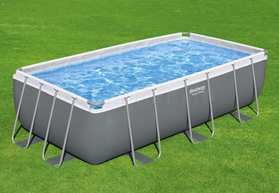   Bestway 56441 Power Steel Rectangular Frame Pool (404  201  100 ) +    + 