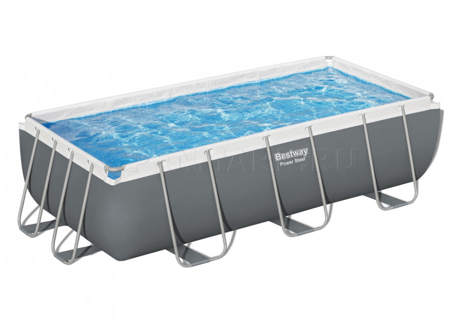   Bestway 56442 Power Steel Rectangular Frame Pool (404  201  100 ) +    + 