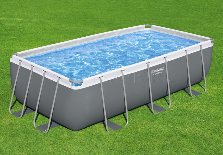   Bestway 56442 Power Steel Rectangular Frame Pool (404  201  100 ) +    + 