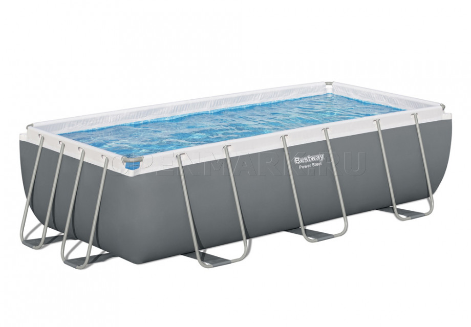   Bestway 56442 Power Steel Rectangular Frame Pool (404  201  100 ) +    + 