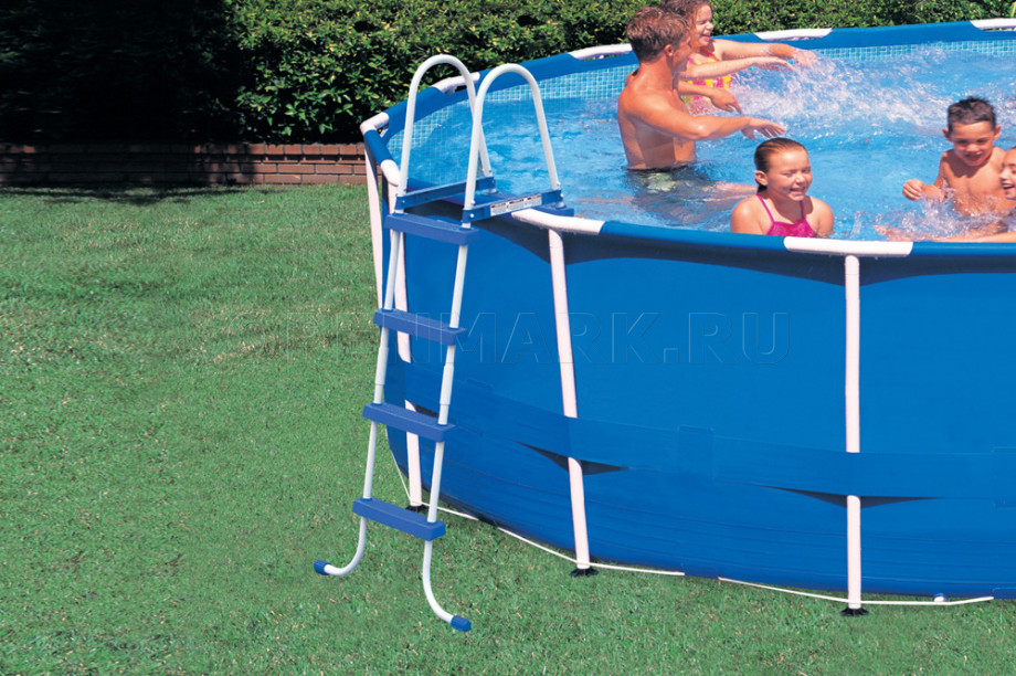 Каркасный бассейн Intex 56946 Metal Frame Pool (457 х 122 см) + фильтрующий картриджный насос + аксессуары