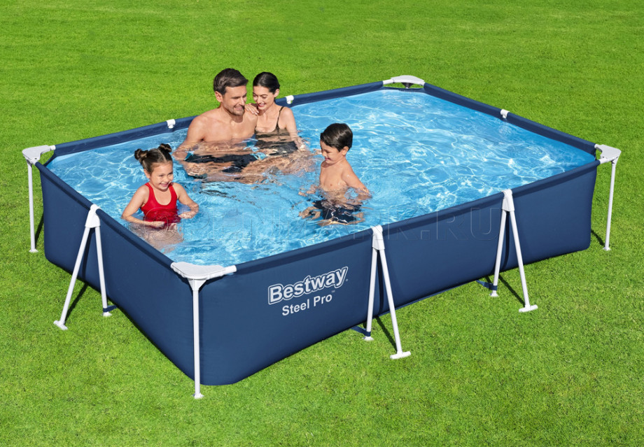   Bestway 56411 Steel Pro Frame Pool (300  201  66 ) +   