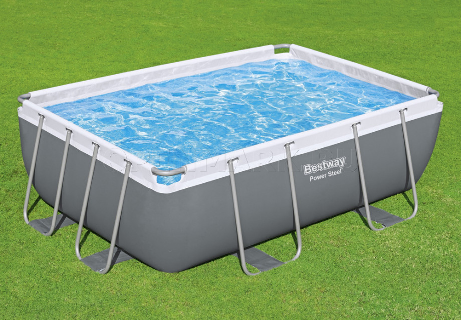   Bestway 56629 Power Steel Rectangular Frame Pool (282  196  84 ) +   