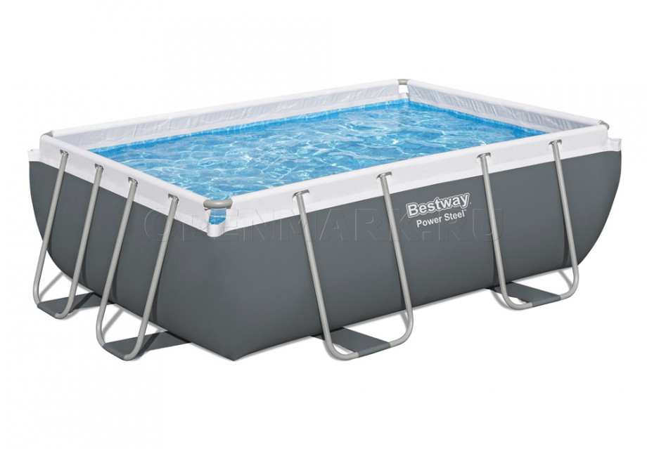   Bestway 56629 Power Steel Rectangular Frame Pool (282  196  84 ) +   