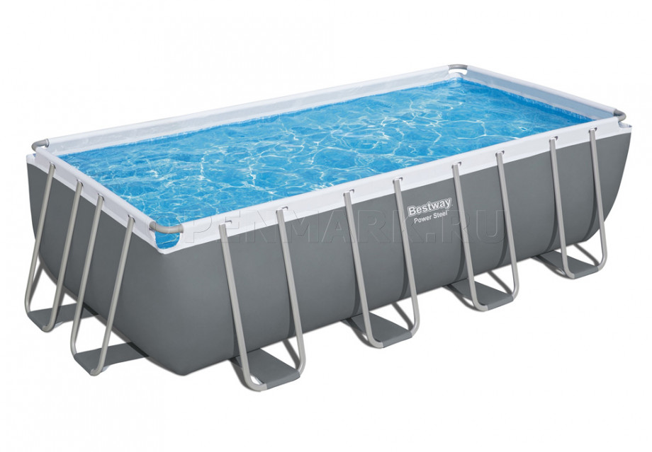   Bestway 56670 Power Steel Rectangular Frame Pool (488  244  122 ) +    + 