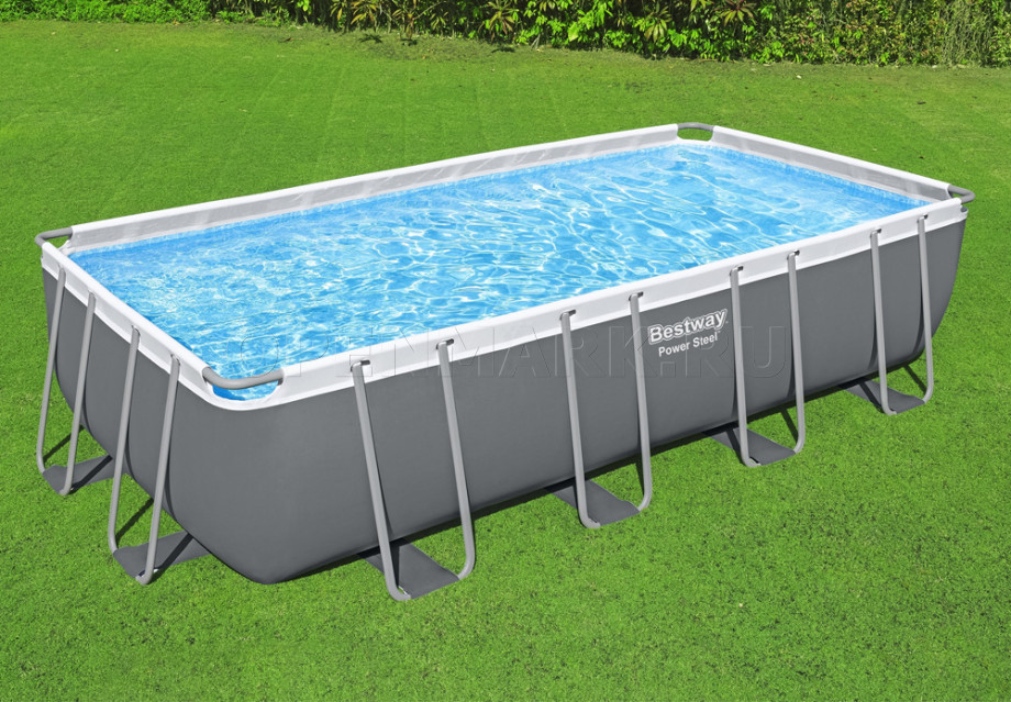   Bestway 56465 Power Steel Rectangular Frame Pool (549  274  122 ) +    + 