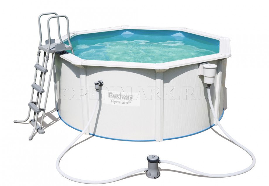 Каркасный бассейн Bestway 56563 Hydrium Pool (300 х 120 см) + фильтрующий картриджный насос + аксессуары