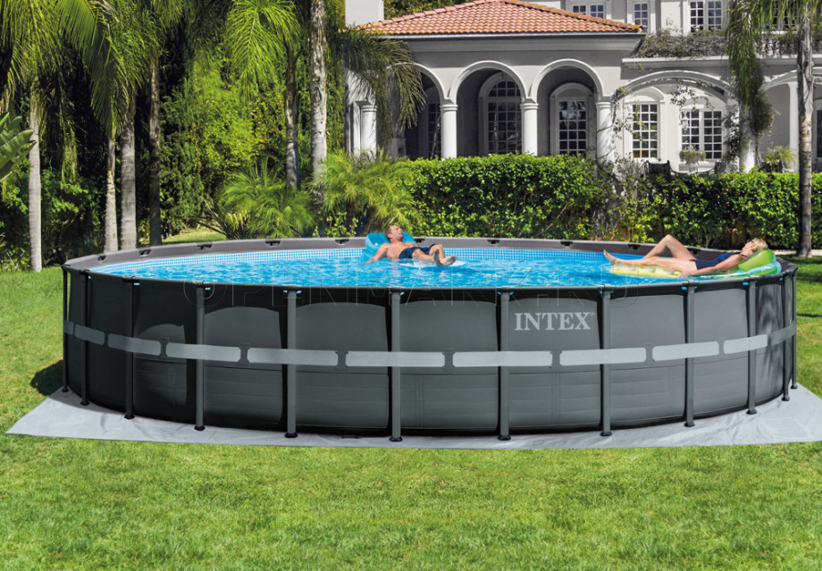 Каркасный бассейн Intex 26340WP Ultra XTR Frame Pool (732 х 132 см) + аксессуары