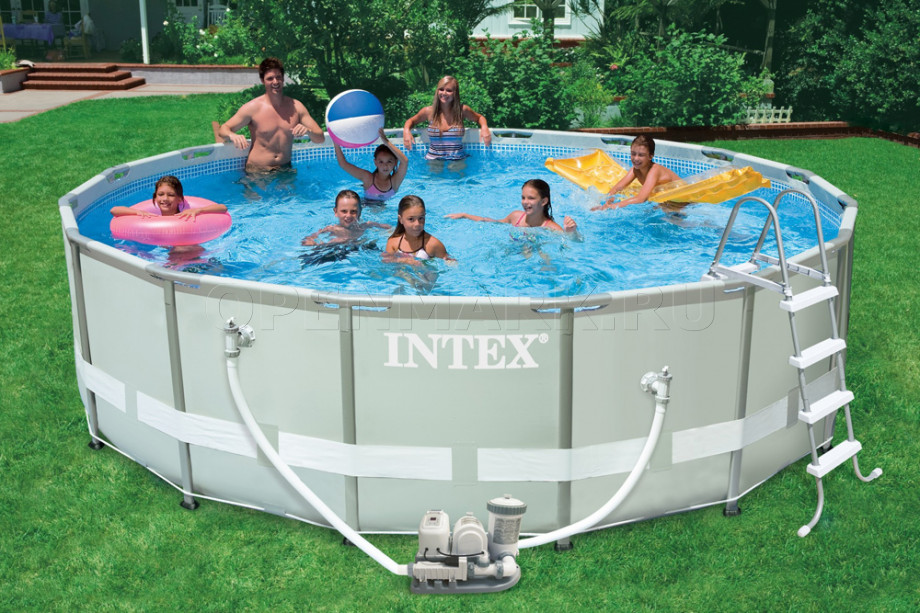   Intex 28328NP Ultra Frame Pool (488  122 ) +      + 