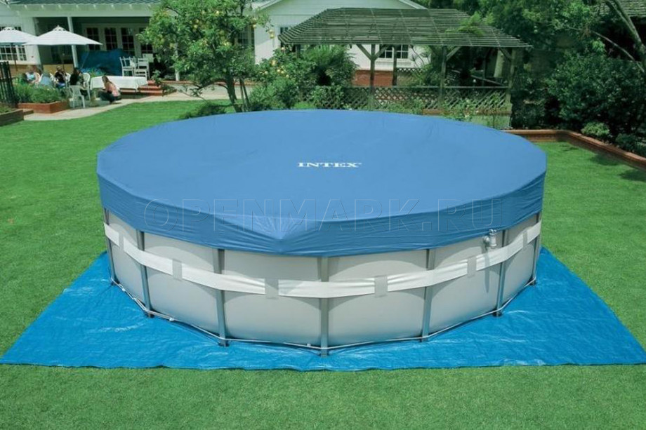 Каркасный бассейн Intex 54456 Ultra Frame Pool (549 х 132 см) + фильтрующий картриджный насос + аксессуары