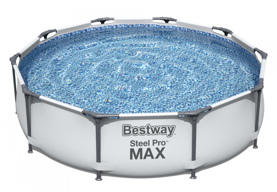Каркасный бассейн Bestway 56408 Steel Pro Max Frame Pool (305 х 76 см) + фильтрующий картриджный насос