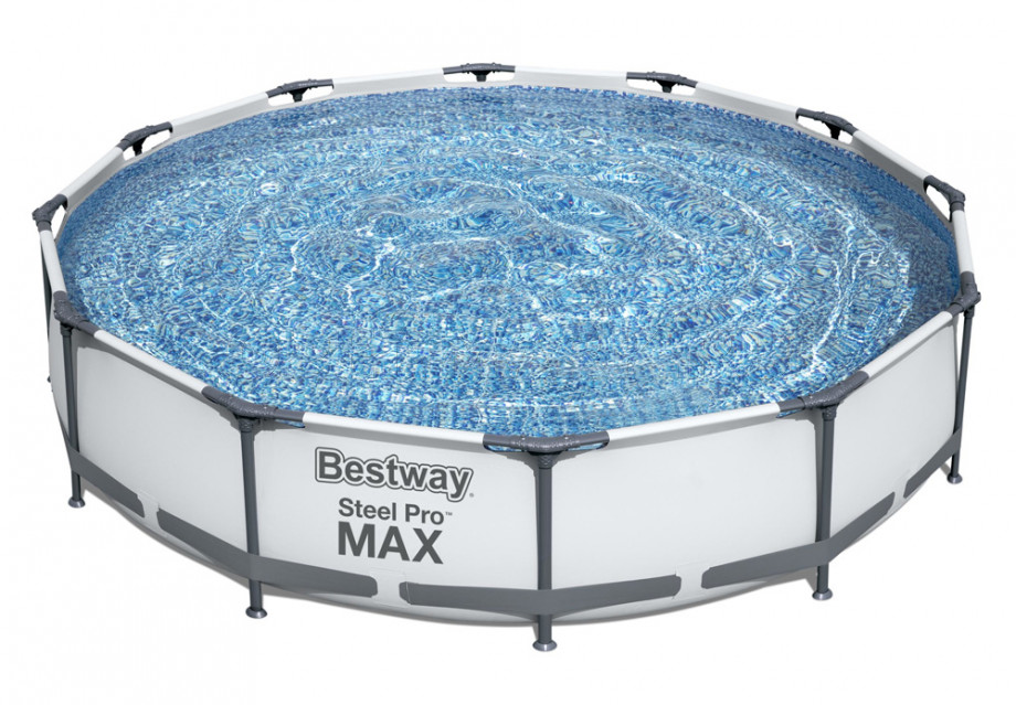 Каркасный бассейн Bestway 56416 Steel Pro Max Frame Pool (366 х 76 см) + фильтрующий картриджный насос