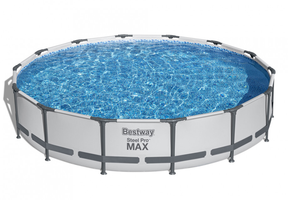 Каркасный бассейн Bestway 56595 Steel Pro Max Frame Pool (427 х 84 см) + фильтрующий картриджный насос