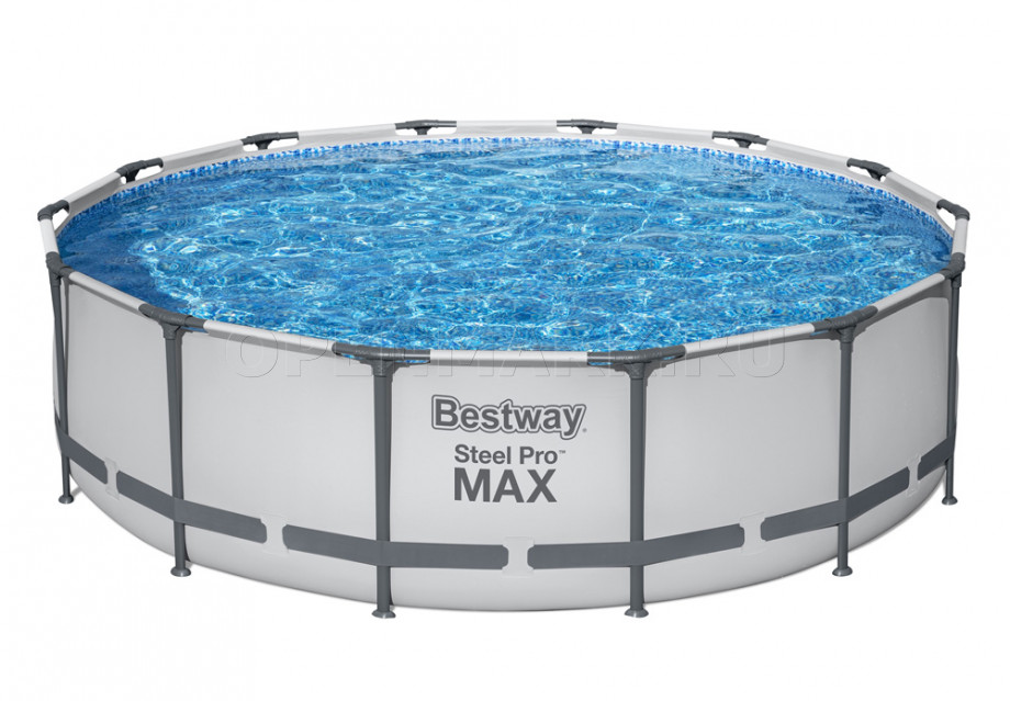 Каркасный бассейн Bestway 56950 Steel Pro Max Frame Pool (427 х 107 см) + фильтрующий картриджный насос + аксессуары