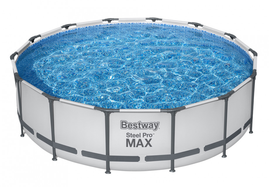 Каркасный бассейн Bestway 56950 Steel Pro Max Frame Pool (427 х 107 см) + фильтрующий картриджный насос + аксессуары