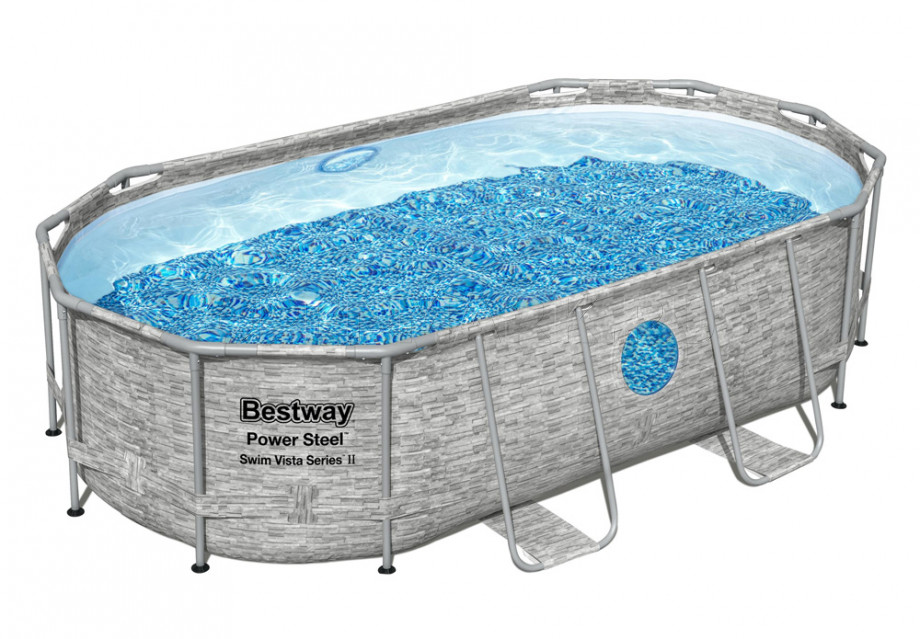   Bestway 56714 Power Steel Swim Vista Frame Pool (427  250  100 ) +    + 