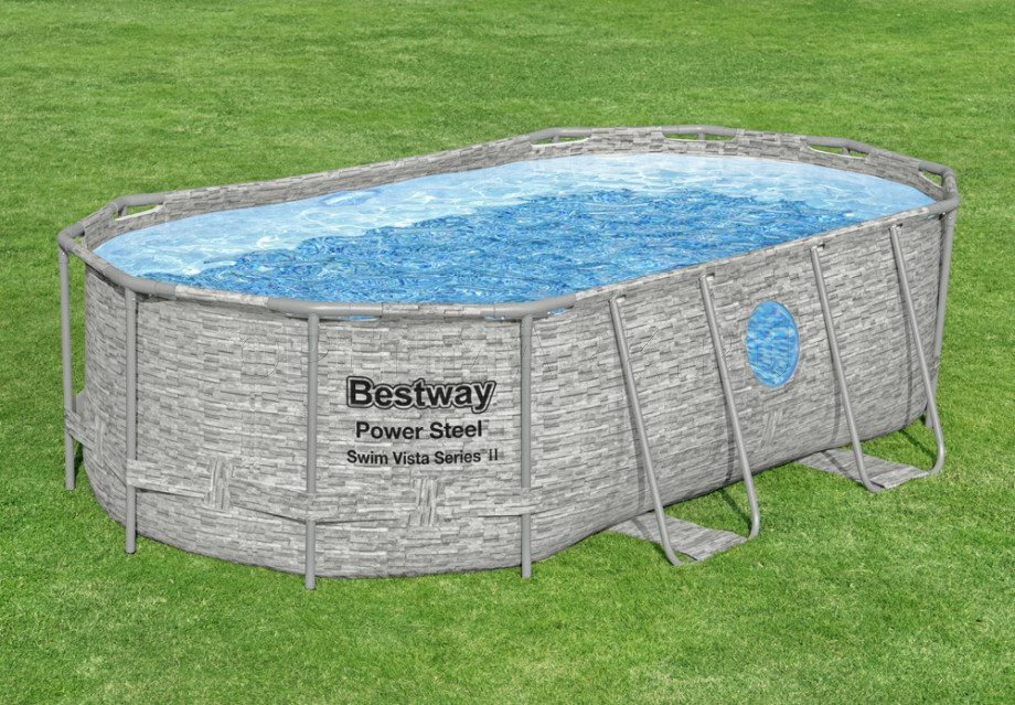   Bestway 56714 Power Steel Swim Vista Frame Pool (427  250  100 ) +    + 