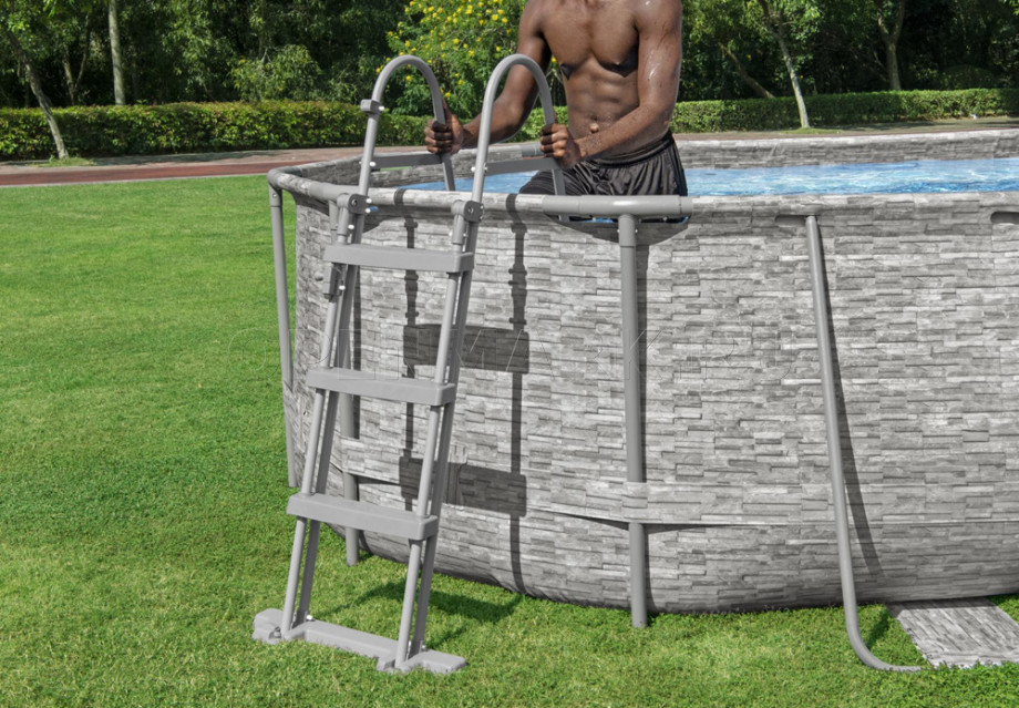   Bestway 56714 Power Steel Swim Vista Frame Pool (427  250  100 ) +    + 