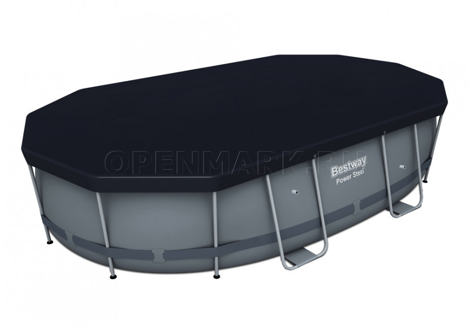   Bestway 56448 Power Steel Oval Frame Pool (488  305  107 ) +    + 