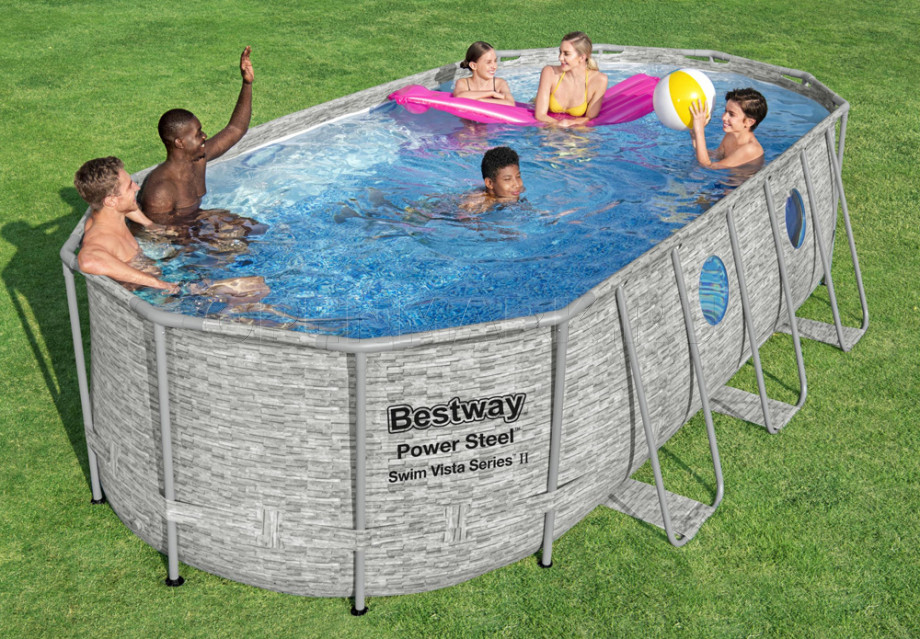   Bestway 56716 Power Steel Swim Vista Frame Pool (549  274  122 ) +    + 