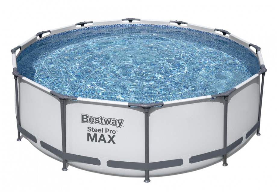 Каркасный бассейн Bestway 56420 Steel Pro Max Frame Pool (366 х 122 см) + фильтрующий картриджный насос + аксессуары