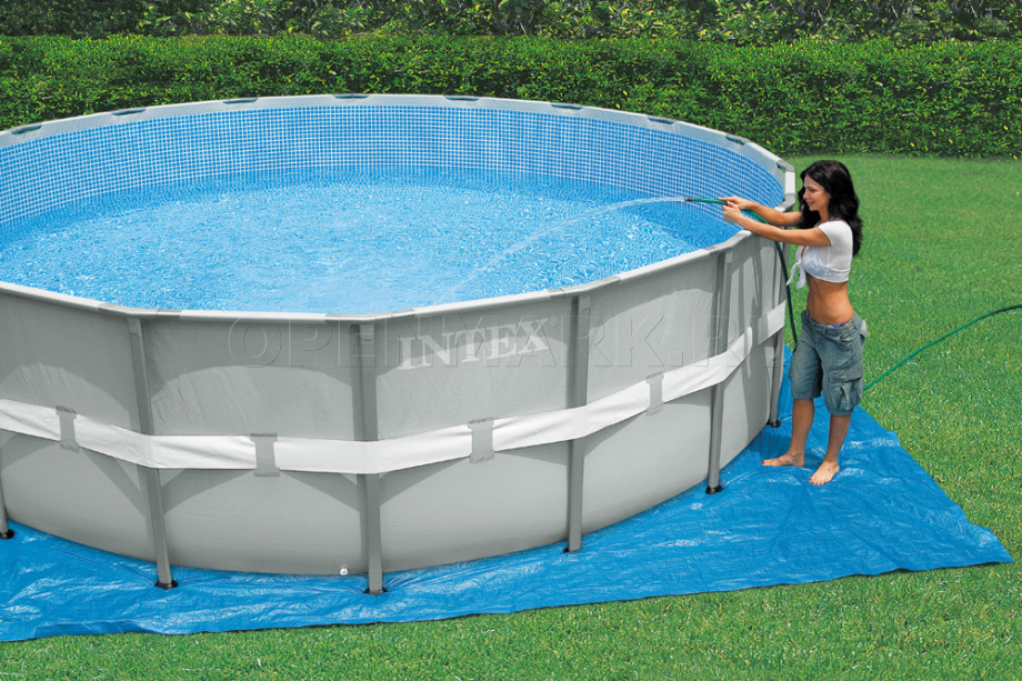 Каркасный бассейн Intex 54956 Ultra Frame Pool (549 х 132 см) + песочный фильтрующий насос + аксессуары